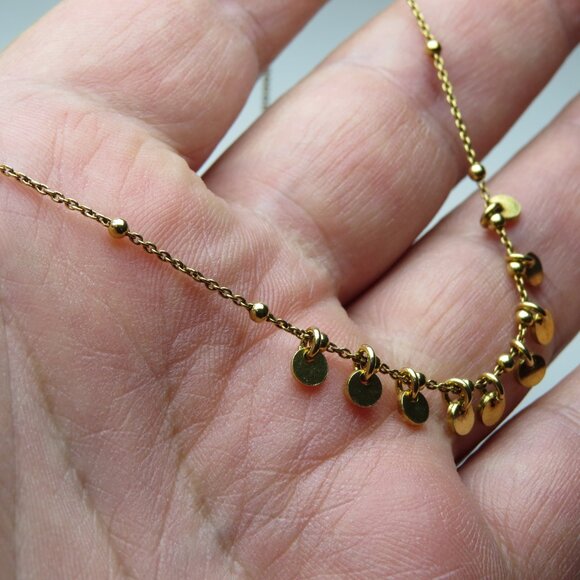 18k *925 Sterling Silver Charm Necklace - Picture 2 of 6